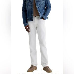 NWT! AG -Adriano Goldschmied Men's Everett Slim Straight Linen Pant